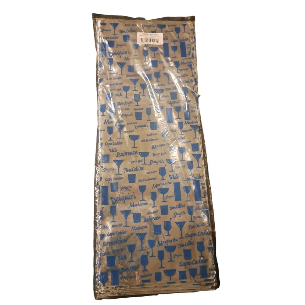 NIB- 100 count Beautiful Mylar Wine-Cordial-Liquor bags Silver